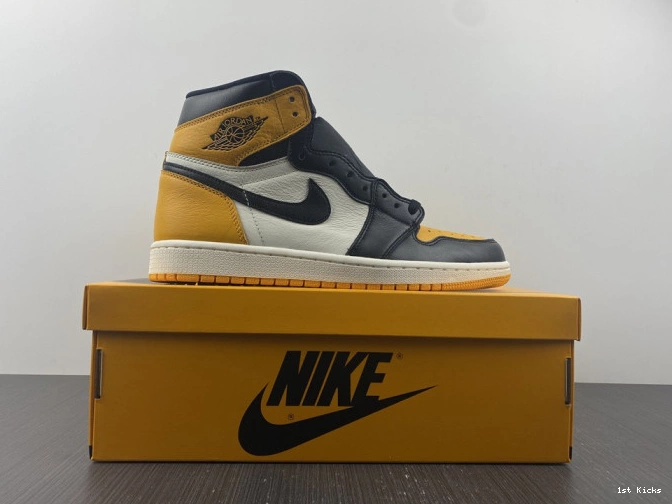 Yellow 1 Air 555088-711 High Toe OG Jordan 0822